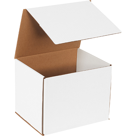 10 x 8 x 8" White Corrugated Mailers