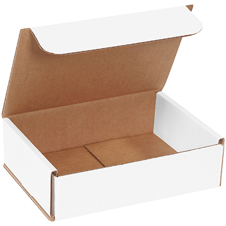 7 x 6 x 2" White Corrugated Mailers