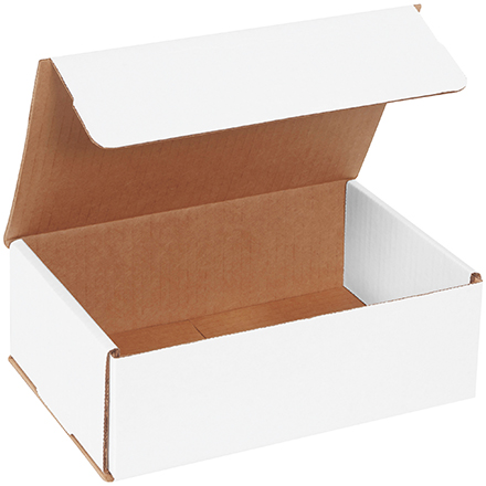 9 x 6 x 3" White Corrugated Mailers