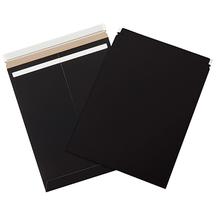 17 x 21" Black Self-Seal Stayflats Plus<span class='rtm'>®</span> Mailers