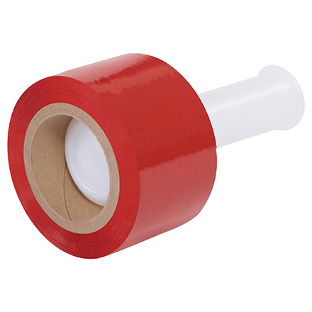 3" x  80 Gauge x 1000' Red Bundling Stretch Film